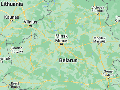 Map showing location of Malinovka (53.8579, 27.4374)