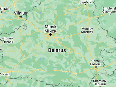 Map showing location of Mar’’ina Horka (53.509, 28.147)