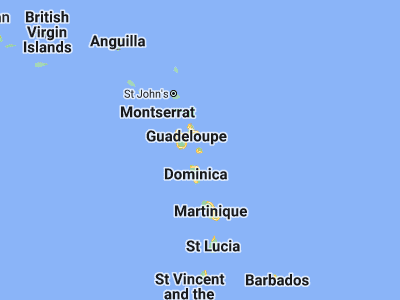 Map showing location of Marie-Galante Island (15.9359, -61.2705)