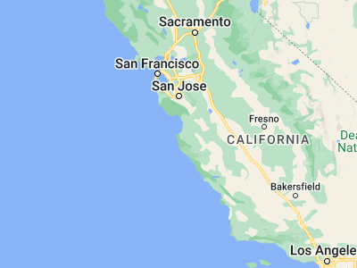 Map showing location of Monterey (36.60024, -121.89468)