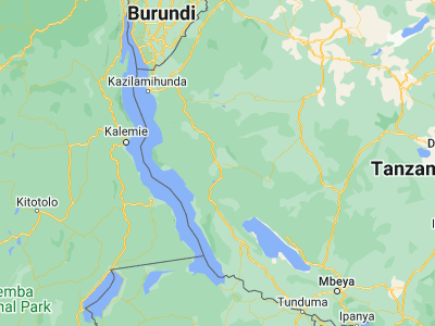 Map showing location of Mpanda (-6.34379, 31.06951)