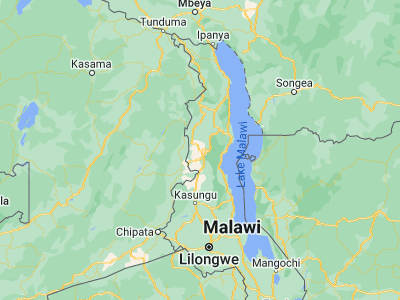 Map showing location of Mzimba (-11.9, 33.6)