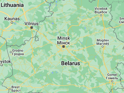 Map showing location of Novoye Medvezhino (53.88333, 27.45)