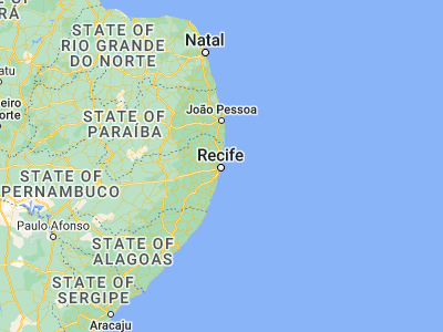 Map showing location of Olinda (-8.00889, -34.85528)
