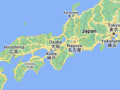 Map showing location of Ōtsu (35.00444, 135.86833)