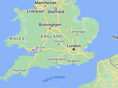 Map showing location of Oxford (51.75222, -1.25596)