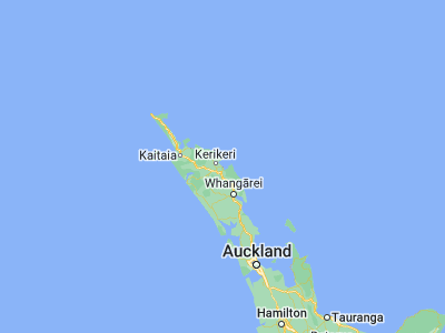 Map showing location of Paihia (-35.2822, 174.09116)