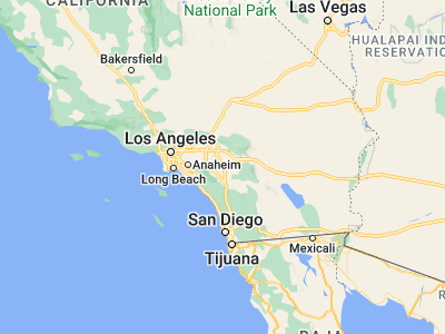 Map showing location of Perris (33.78252, -117.22865)