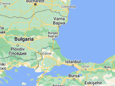 Map showing location of Primorsko (42.26667, 27.76667)