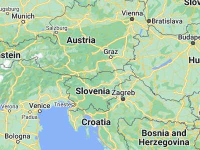Map showing location of Ravne na Koroškem (46.54306, 14.96917)