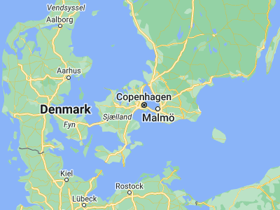 Map showing location of Rødovre (55.68062, 12.45373)