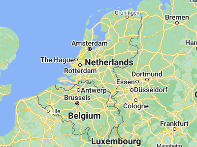 Map showing location of 's-Hertogenbosch (51.69917, 5.30417)