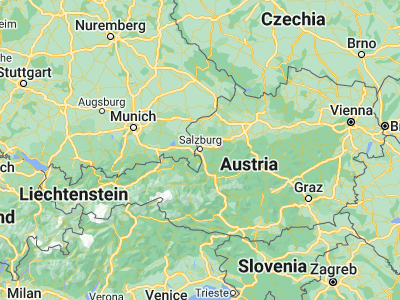 Map showing location of Salzburg (47.79941, 13.04399)