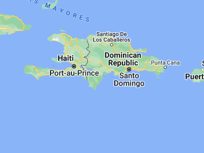 Map showing location of Santa Cruz de Barahona (18.20854, -71.10077)