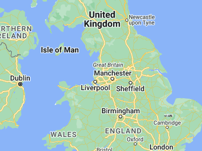Map showing location of Skelmersdale (53.55024, -2.77348)