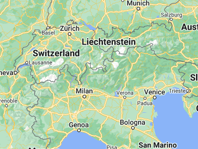 Map showing location of Sondrio (46.169, 9.86915)