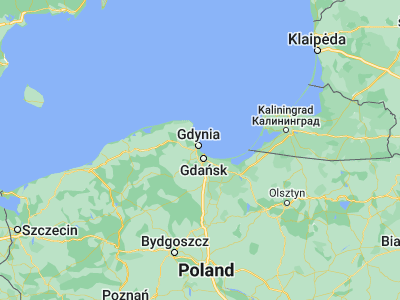 Map showing location of Sopot (54.4418, 18.56003)