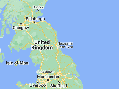 Map showing location of South Shields (54.99859, -1.4323)