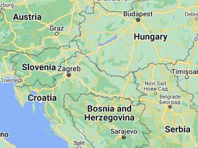Map showing location of Špišić-Bukovica (45.85722, 17.29944)