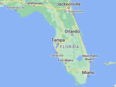 Map showing location of Tampa (27.94752, -82.45843)