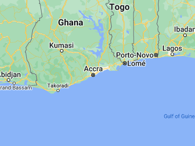 Map showing location of Tema (5.6698, -0.01657)