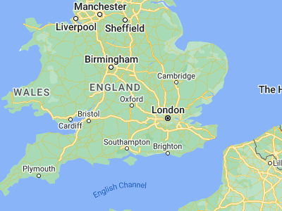 Map showing location of Thame (51.7484, -0.97624)