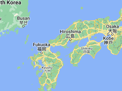 Map showing location of Tokuyama (34.05, 131.81667)