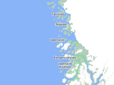 Map showing location of Upernavik (72.78684, -56.15485)