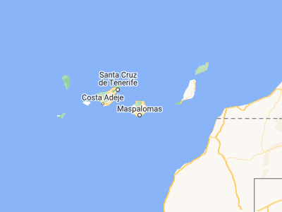 Map showing location of Vega de San Mateo (28.00892, -15.5333)
