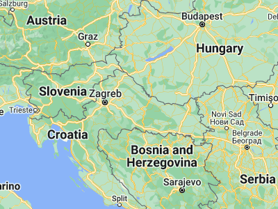 Map showing location of Veliki Grđevac (45.75028, 17.0475)