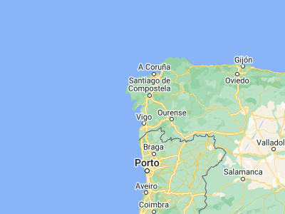 Map showing location of Vilagarcía de Arousa (42.59631, -8.76426)