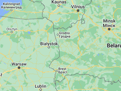Map showing location of Vyalikaya Byerastavitsa (53.196, 24.0166)