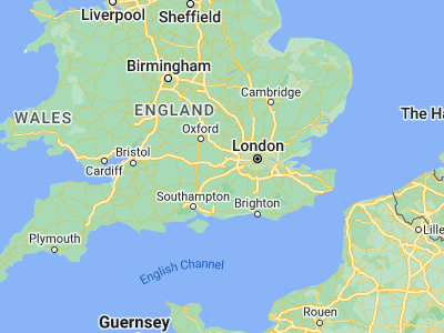 Map showing location of Wokingham (51.4112, -0.83565)