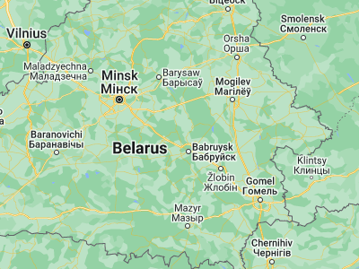 Map showing location of Yalizava (53.3994, 29.0048)