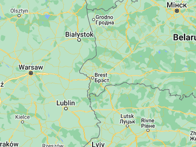 Map showing location of Zhabinka (52.1984, 24.0115)