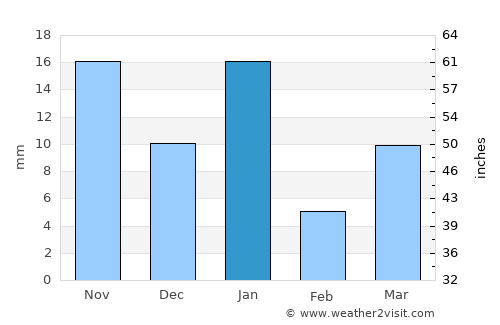 Acambay average rain in January