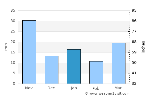 Actopan average rain in January