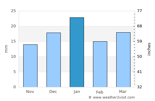 Ad Dīwānīyah average rain in January