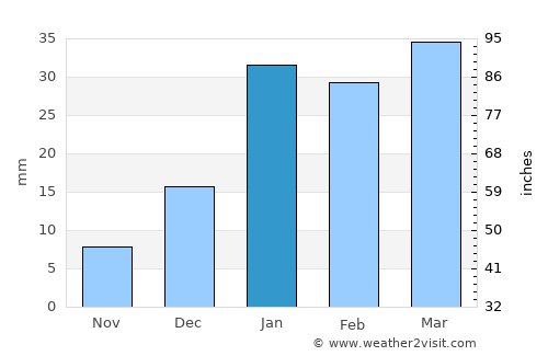 Ādampur average rain in January