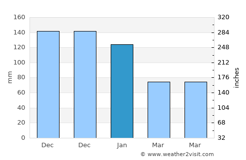Adana average rain in January