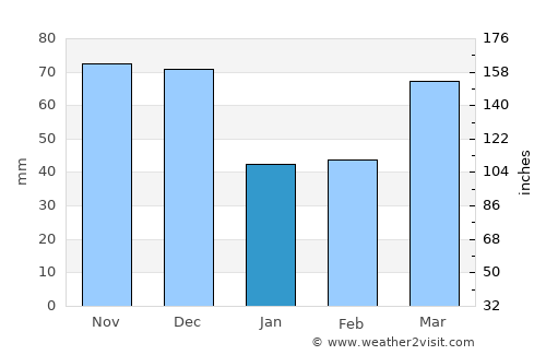 Adrian average rain in January