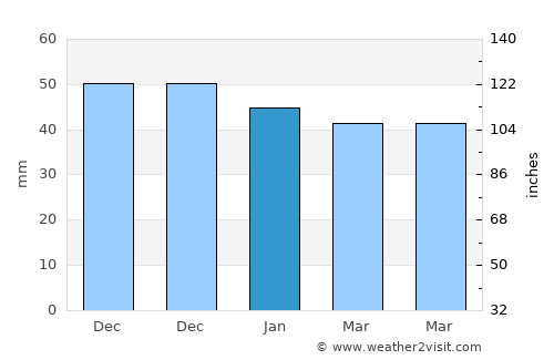 Ağaçören average rain in January