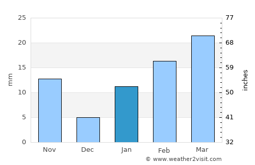Ahmadpur average rain in January