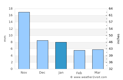 Ahualulco average rain in January