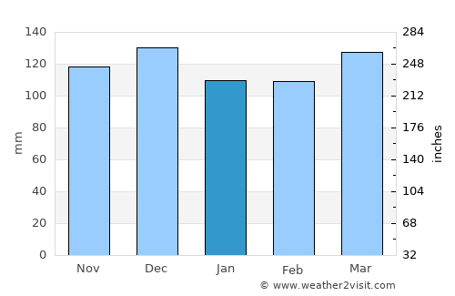 Alamo average rain in January