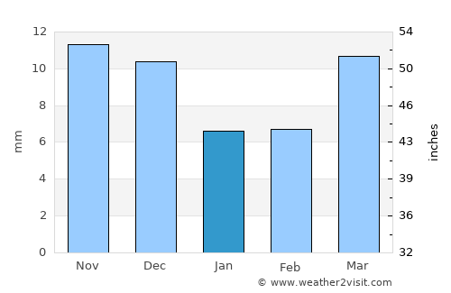 Alamosa average rain in January