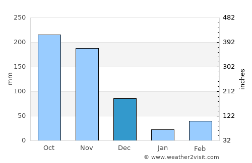 Ālangulam average rain in December
