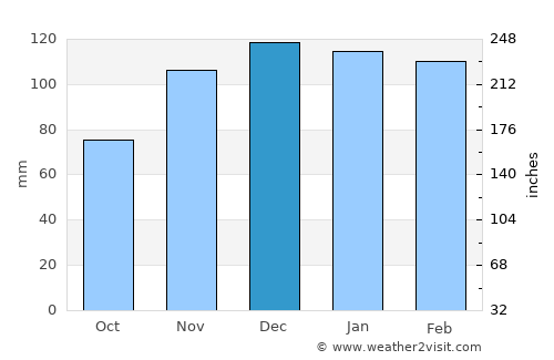 Albany average rain in December