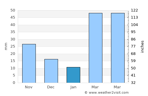 Albion average rain in January