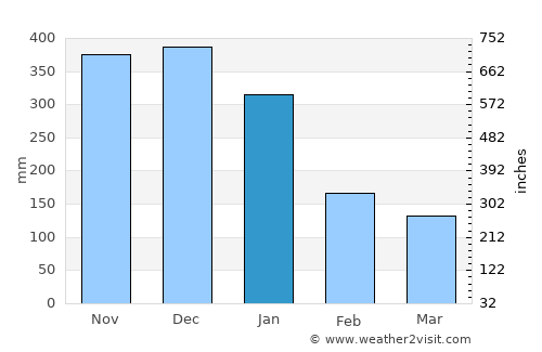 Alegria average rain in January